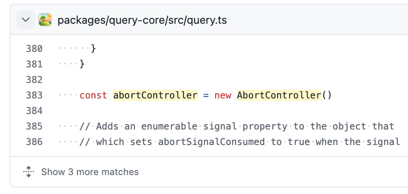 @tanstack/vue-query AbortController